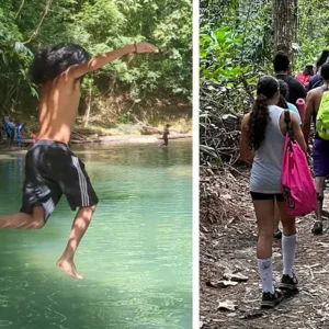 Upper Mermaid Pools, Matura Forest of East Trinidad.