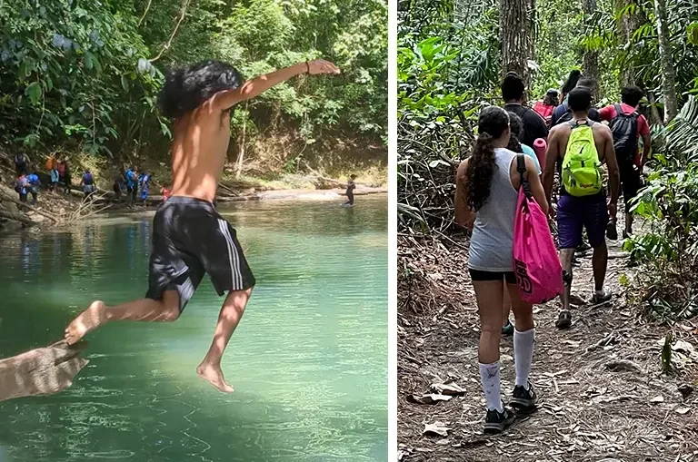Upper Mermaid Pools, Matura Forest of East Trinidad.