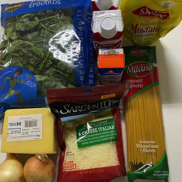 Trinidad and Tobago Macaroni Spinach: A-new take on an old favourite - Ingredients
